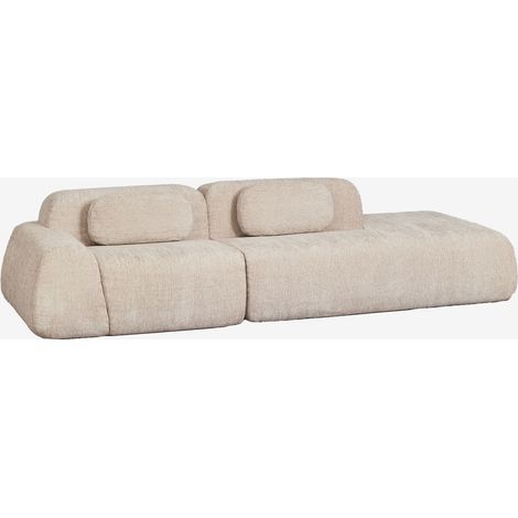 Divano modulare angolare a 2 pezzi con chaise longue destra in ciniglia confezionato sottovuoto Merida SKLUM            