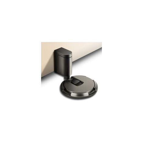 Butée de porte, Mechanical Floor Door Stopper, Punch-Free Mechanical Silent Floor Door Stop, Métal Butée de Porte, Butée de Porte Solide Avec Adhésif et Vis (Gris) (1/5)