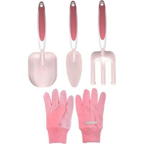 CSPARKV 2 ensembles de 8 pièces Ensemble de Jardinage pour Enfants, Ensemble de Jardinage pour Les Tout-Petits comprennent des Gants, Une Pelle, Un râteau, des Outils de Jardinage pour Enfants, Un Pet (1/5)