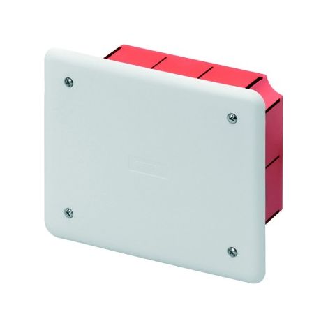 Cassetta di derivazione e connessione per pareti in miniatura Dimensioni 118x96x50 Coperchio Bianco RAL9016