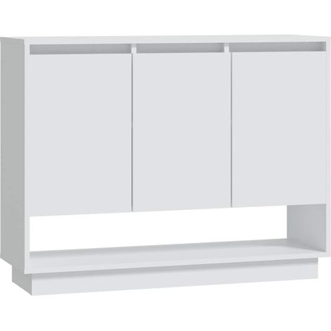 Sideboard/Anrichte/Buffet Weiß 97x31x75 cm Holzwerkstoff LXWW153044 (1/5)
