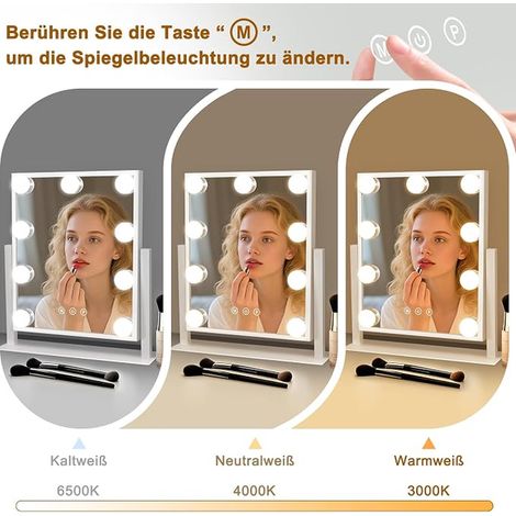 Hollywood Makeup Mirror with Light,9 LED Vanity Mirror (1/2)