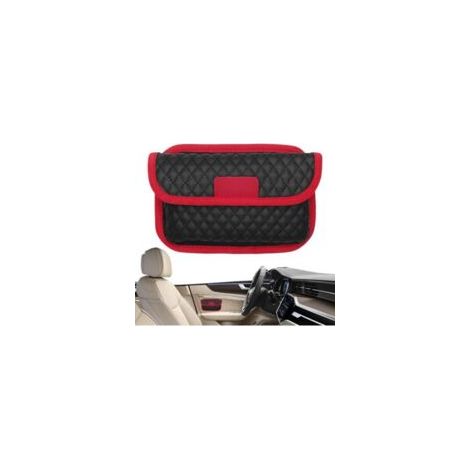 siège latéral Voiture boîte Rangement en Cuir – Porte-Stylo pour Tablette téléphone, Organiseur Coffre, Accessoires Voiture-Crezuo