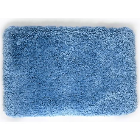 Tapis de bain Microfibre HIGHLAND 60x90cm Bleu ciel Spirella (1/5)
