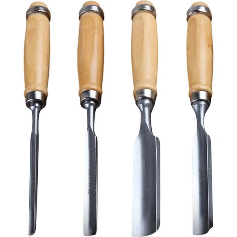 Schnitzhohlmeißel Ergonomisches Stechbeitel Set 4 tragbare