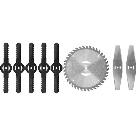 Lame de rechange pour tondeuse, têtes de lame en acier inoxydable pour débroussailleuse, lame pour coupe-bordures, lames de scie rondes / lames en métal / lames en plastique, 3