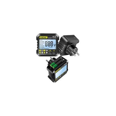 Tester per prese CA 90-250 V, display a LED, multimetro con rilevamento della polarità e test di fase, pratico utensile elettrico (1/5)