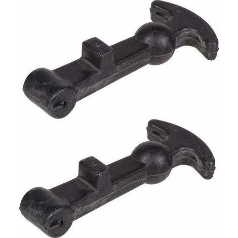 Lot de 2 tendeurs caoutchouc élastique 120mm – Système de fixation pour capot, vélo, remorque – Usage piscine et jardin (1/2)