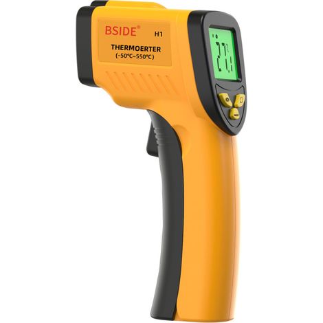 Termometro a infrarossi senza contatto, emissività regolabile, da -50 ℃ a 550 ℃ (120 caratteri) (1/5)
