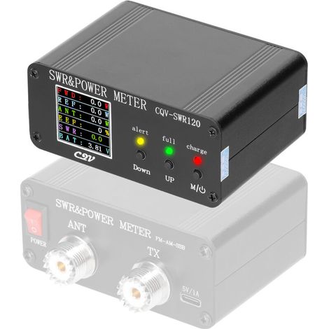 Standing Wave Meter 1.8 MHz-54 MHz 240240 Digital LCD Display SWR Shortwave Meters 0.5-120 W Watt Power Meter (1/5)