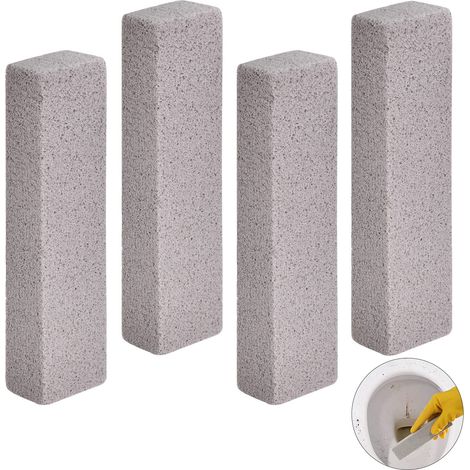 4 Pièces Brosse de Nettoyage en Pierre Ponce Brosse pour WC, Bloc Nettoyant (1/5)