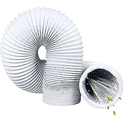 Tuyau Évacuation Climatiseur Mobile 6m Ø150mm Blanc
