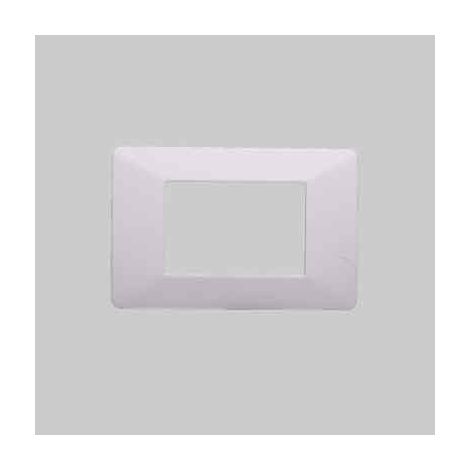 Placca coprinterruttori bianca 'starlight' 3 moduli ELETTROIT