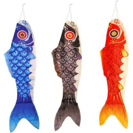 Girouette - Poisson Koi - 90 cm - Pour Jardin Et Terrasse - 1 Pièce
