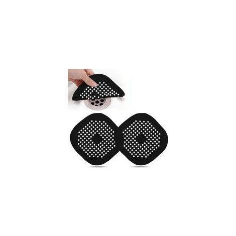 2 Pcs Protection de Drain de Silicone, Filtre Evier de Cuisine avec Ventouse, Filtre de Couverture de Drain de Baignoire, Filtre D'éVier de Cuisine Et Salle de Bain. (1/5)