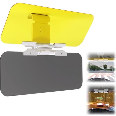 2-in-1-Auto-Sonnenblende mit verstellbarem Sonnenschutz für Tag und Nacht, Blendschutz für sicheres Fahren und UV-Strahlungsfilterung (1/5)