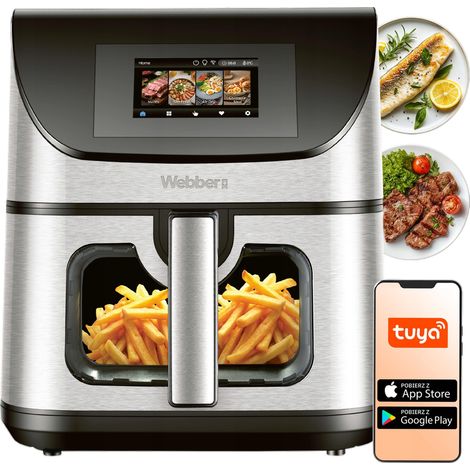 Friteuse à air chaud 8L Wi-Fi antiadhésive 10 P 2200W (1/5)