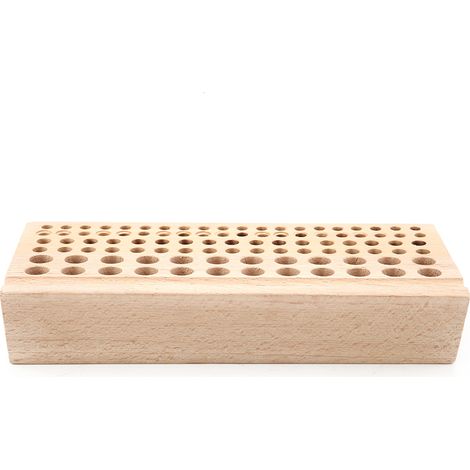 Porte-outils en cuir à 98 trous avec table à outils en bois perforée (1/4)