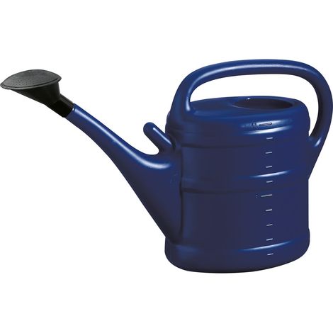 Geli – Arrosoir COLOURS 10 litres avec support pour pomme – Bleu foncé, plastique