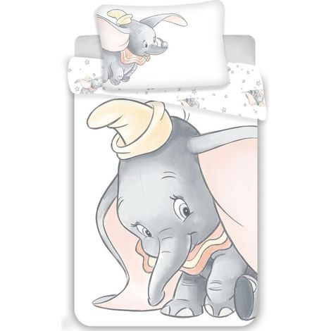 Disney - Parure de lit bébé en coton "Dumbo" - 100 x 135 cm - Livraison gratuite (1/5)