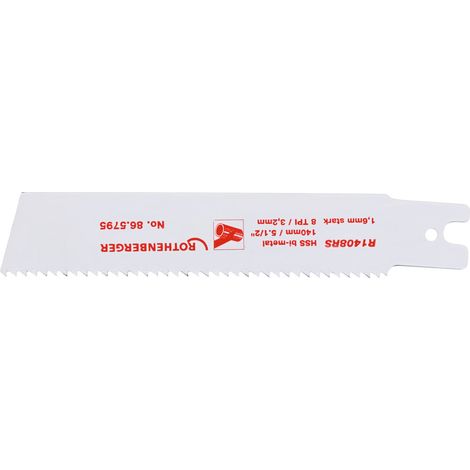 ROTHENBERGER HOJA DE SIERRA ROTIGER HSS-BI con VÁSTAGO UNIVERSAL (PAQUETE DE 5) - 865795 (1/2)