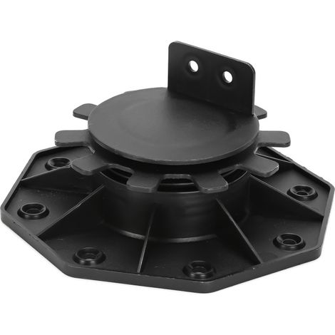 Randaco Stelzlager 10 pezzi Altezza regolabile 30mm-60mm per assi di terrazza fuori dalla plastica. Passa terrazza in alluminio in alluminio in alluminio e magazzino in legno piastra a terrazza regola (1/5)