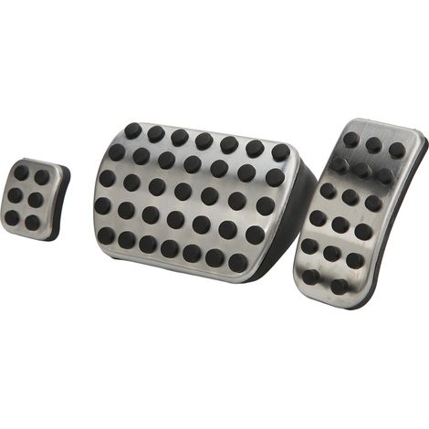 Aluminium-Pedalsatz für Gaspedal, Bremse und Fußstütze für Mercedes V-Klasse, Vito, Metris, Viano W447 W639 2016-2019, direkter Ersatz. (1/5)