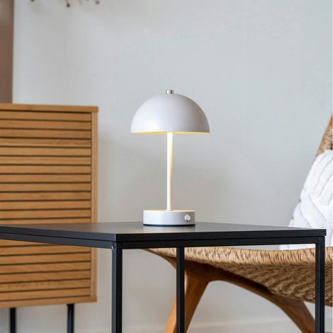 Lampe de table rechargeable en métal sable SILE (1/4)