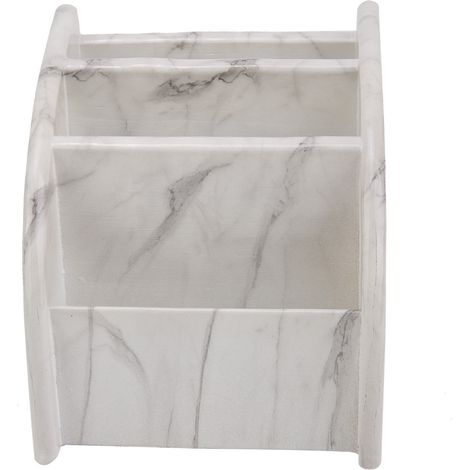 Boite De Rangement Pour Maquillage - Boite Organisatrice En Résine Imitation Marbre - Pour Salle De Bain Bureau Chambre - 1 Pièce (1/5)
