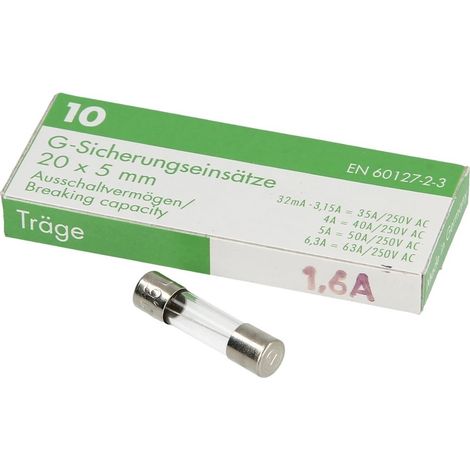 Fusible à action retardée 1,6A 250V