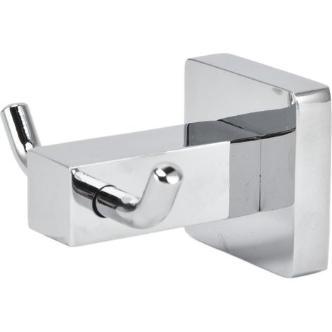 Patère murale en acier inoxydable pour serviettes, peignoirs et vêtements, idéale pour la salle de bain, la cuisine ou un hôtel. (1/5)