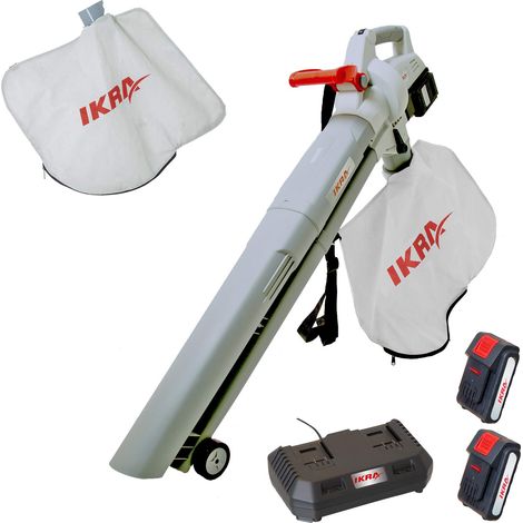 IKRA 3in1 aspiratore soffiatore a batteria ICBV 2/20, incl. 2 batterie, doppio dispositivo di carica rapida e 2 sacchi raccoglitori (1/4)