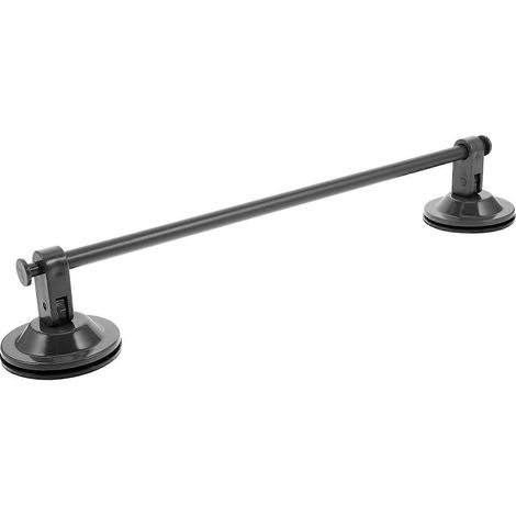 Porte-serviettes à ventouses pour salle de bain, sans perçage, en alliage d'aluminium robuste, pour douche, salle de bain et cuisine. (1/4)