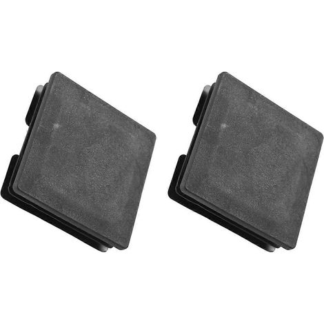 Bouchons/embouts/inserts carrés en plastique pour tuyaux 75 mm x 75 mm (paquet de 2) (1/5)