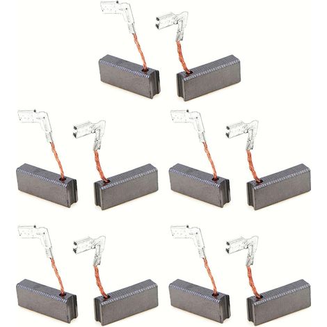 Lot de 5 paires balais charbon pour perceuses à percussion (1/5)
