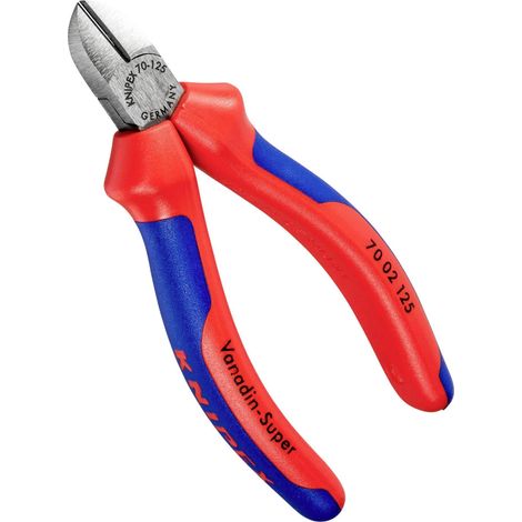 KNIPEX 70 02 125 Tronchese laterale con manici comfort atramentata nera 125 mm
