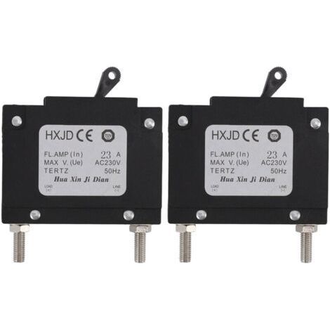 Disjoncteur de Générateur de 2 Pièces, Disjoncteur Professionnel de Générateurs D\\'essence de Sécurité avec le Commutateur pour des Générateurs D\\'essence 23A 230V (1/5)