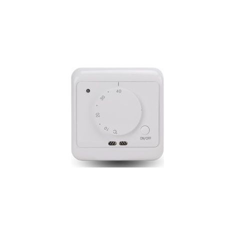 Thermostat mécanique blanc 16 A AC 230 V, système de contrôle de la température du chauffage par le sol pour cheminées domestiques et fournitures de chauffage commerciales et industrielles 5-40 ℃ (1/5)