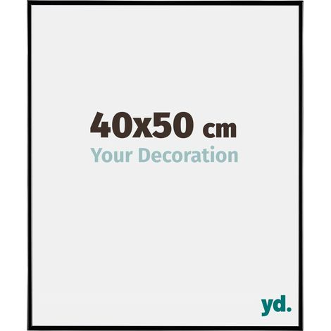 yd. - Cadre photo 40x50 - Noir Brillant - Plastique - Evry (1/5)