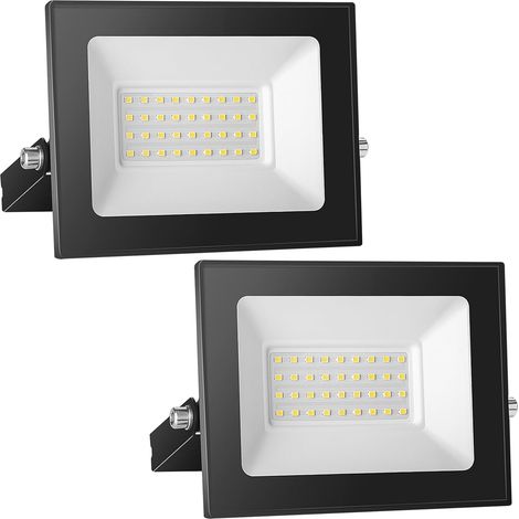 Spot LED 12V DC, 30W Superlight Projecteur IP65 Étanche, 3000K Blanc Chaud Applique Murale Extérieure, 3000LM Projecteur Idéal pour Jardin, Cour, Terrasse, Garage (1/5)