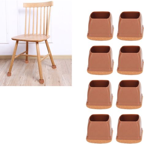 Nouveau style 2022, ensemble de 8 pièces : protège-pieds de chaises et de tabourets, silencieux et résistants à l’usure, pour pieds de chaises et de tables. Protection renforcée pour pieds de table. T (1/5)