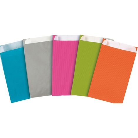Pochette cadeau kraft acidulé VERT ANIS - COLIS DE 250 POCHETTES (1/3)