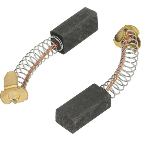 2x Balai en charbon, 6x8x18mm, Graphite, Avec ressort, Pour outil électrique (1/5)