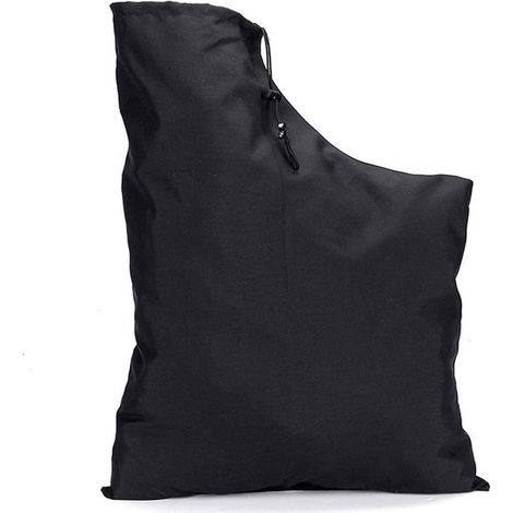 Sac pour aspirateur et souffleur de feuilles (1 pièce) - 420D - Imperméable - Fermeture éclair et cordon de serrage - Universel - 60 x 44 cm - Noir (1/5)