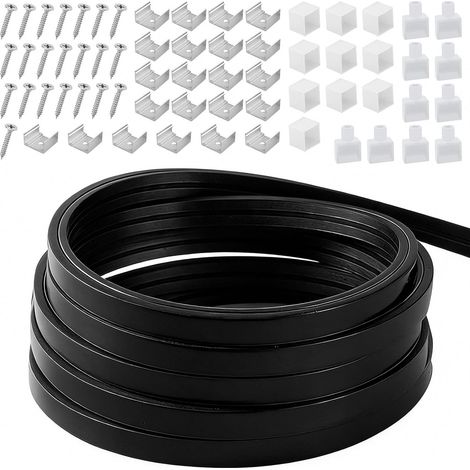 Profilo LED in silicone flessibile, Profilo LED da 8 m, Profilo LED in silicone impermeabile, LED da incasso per pannello acustico, Binario LED per pannelli acustici, per soffitto, parete, TV, pannell (1/5)