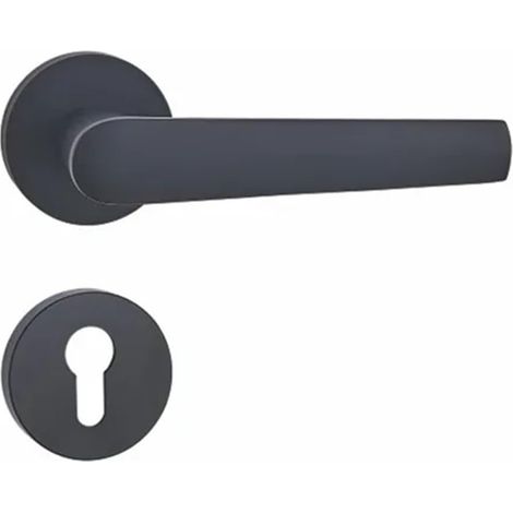 Serrure de porte double silencieuse avec poignée pour cylindre de clé de chambre