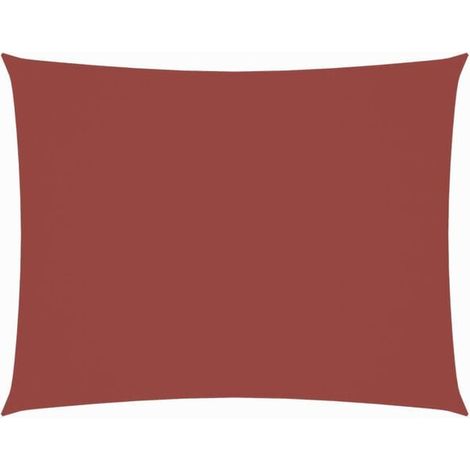 Auvent rectangulaire en toile Oxford couleur terre cuite de 2 x 4 mètres (1/5)