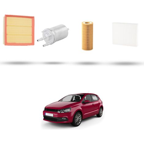 Kit tagliando 4 filtri compatibile con Vw POLO V (6R,6C) 1.2 51kw Dal 2009 (1/5)