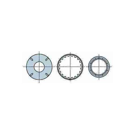 Nice 517.21591 - Rond 159x2,6 mm avec fori filettati M8 roue + 2 corone ad encliquetage una sull'altra