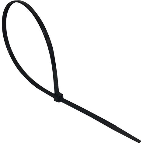 Colliers de serrage en nylon noir 4,8 x 370 mm, lot de 100 (1/2)